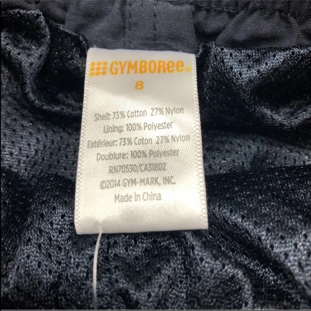 Gymboree black pocketed drawstring pants